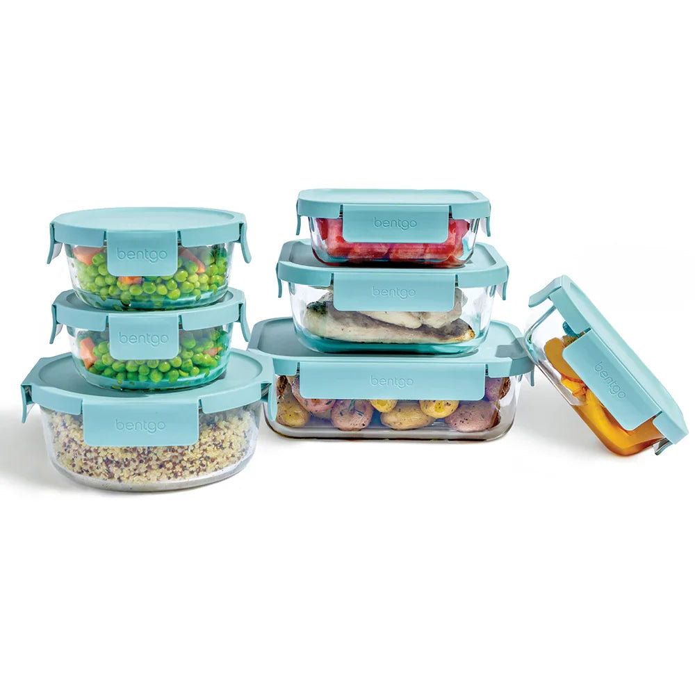 Bentgo Glass Leak-Proof Food Storage Set (14-Piece)
